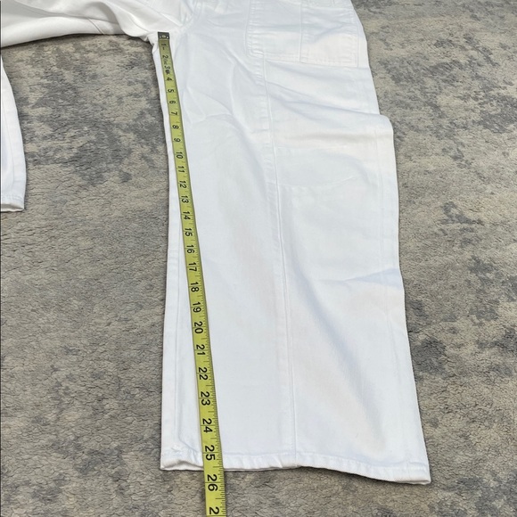 New L’Agence Cody High Waist Barrel Leg Rodeo Jeans Blanc White Sz 26 - Picture 11 of 13